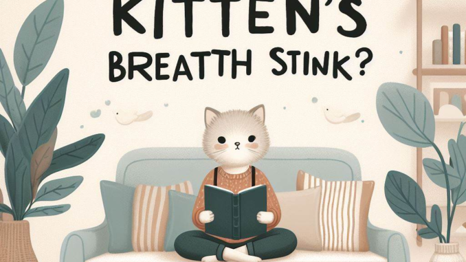 Why Does My Kitten’s Breath Stink? 1 - kittenshelterhomes.com