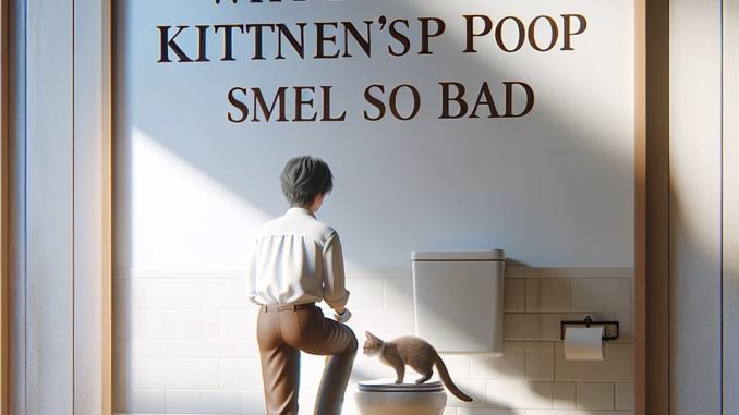 Why Does My Kitten’s Poop Smell So Bad? 1 - kittenshelterhomes.com