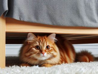 Why Is My Cat Hiding Under the Bed? 2 - kittenshelterhomes.com