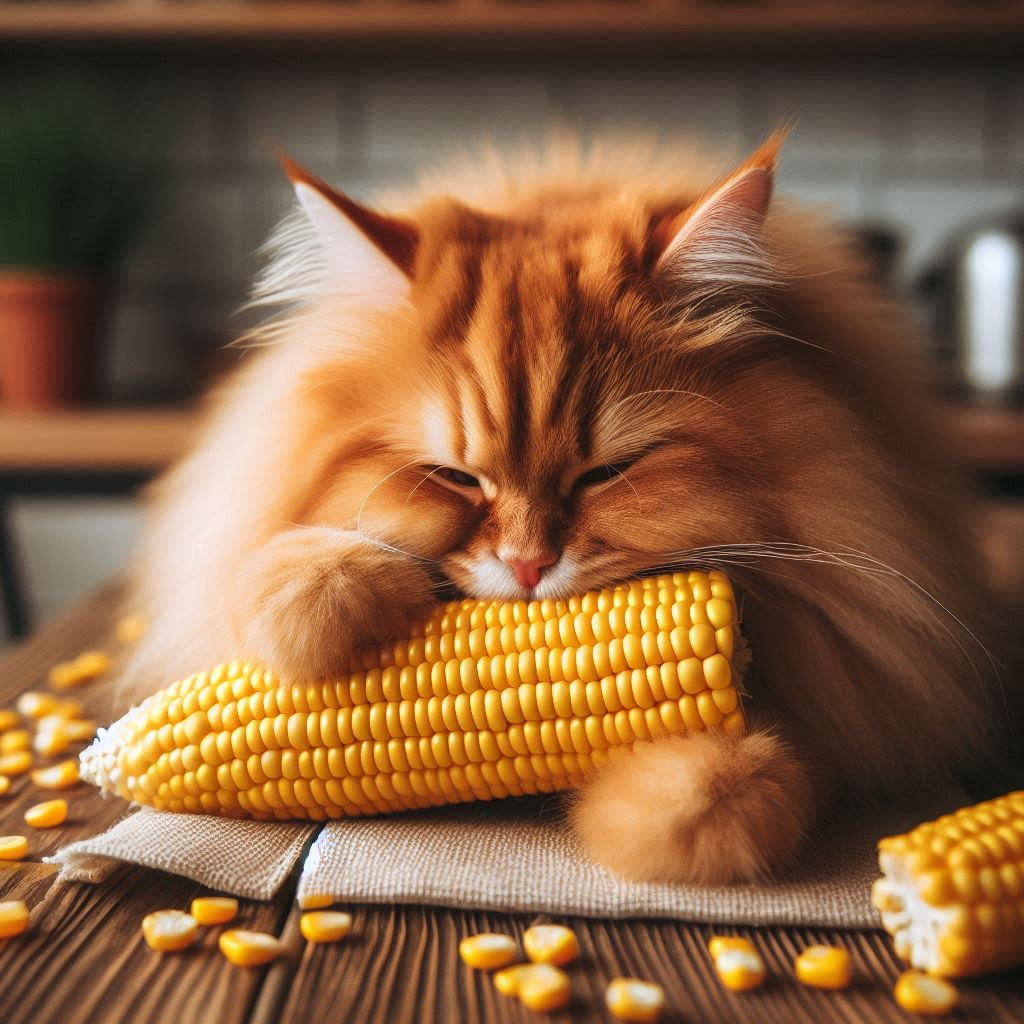 Why Do Cat Loves to Eat Corn 2 - kittenshelterhomes.com