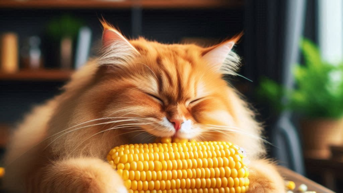 Why Do Cat Loves to Eat Corn 3 - kittenshelterhomes.com