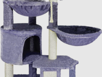 Xin Three Layer Cat Tree with Cat Condo and Two Hammocks 2 - kittenshelterhomes.com